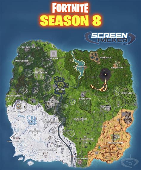 Fortnite Season 8 Karte