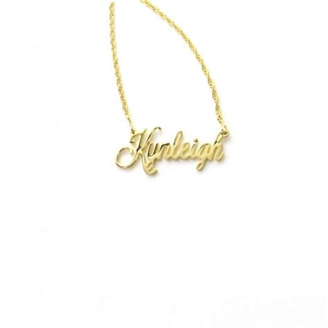 Filigree Gold Plated Darcy Name Necklace