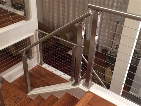 Wardrobe stainless steel hanging rail end support bracket 4pcs for 32mm dia tube. Project # 194 - Round Stainless Steel Handrail - StairSupplies™