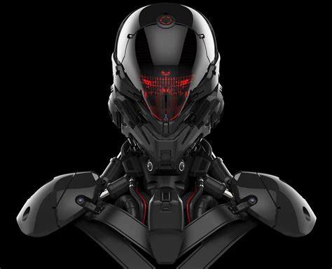 Artstation Robot Head Model Aaron Deleon Racing Drones Armor