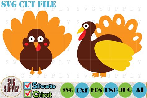 Thanksgiving Turkey Svg Cut File 129907 Cut Files Design Bundles