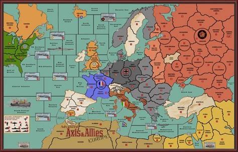 Axis And Allies Europe Modified Map Axis And Allies Wiki Fandom