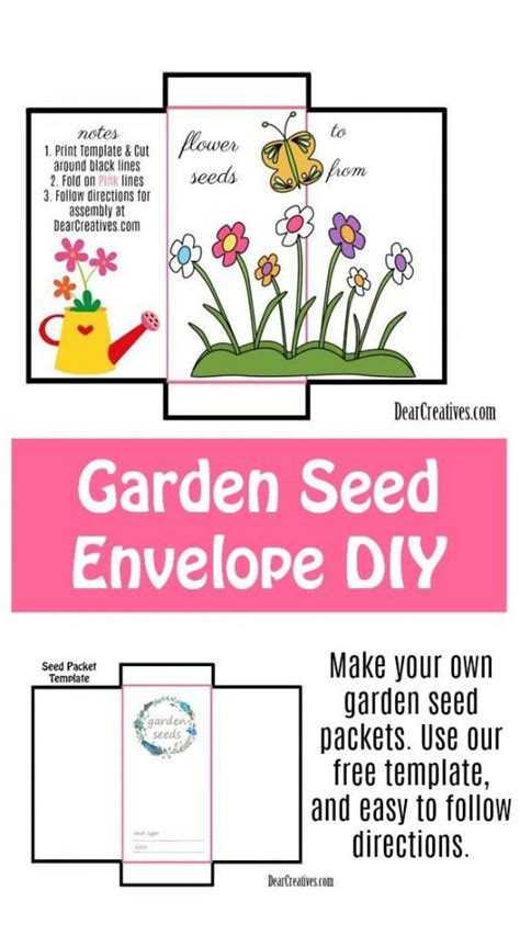 Seed Packet Template Free Printable And Diy For Your Gardening Seeds
