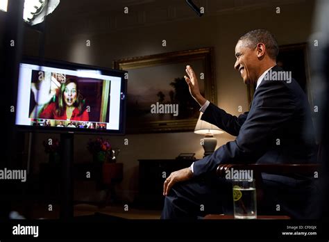President Barack Obama Participates In An Interview With Youtube And