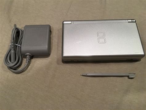 Original Nintendo Ds Lite Gameboy Gba Ds Games Charger Stylus Black