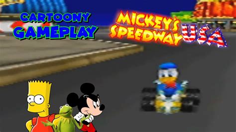 Cartoony Gameplay Mickeys Speedway Usa Youtube