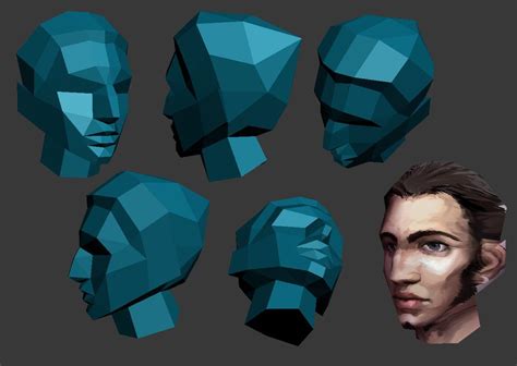 Low Poly Face Test Low Poly Low Poly Character Poly