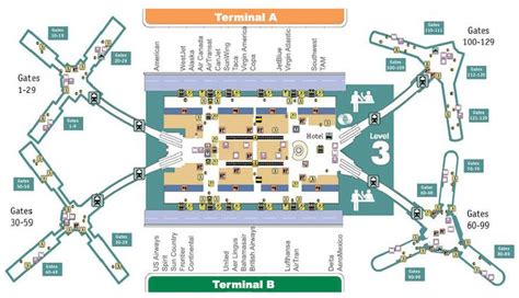 Detailed Map And Information About The Orlando International Airport