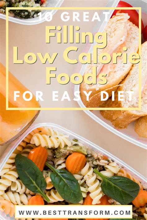 Low Calorie Foods That Are Filling At Foods