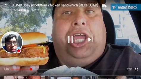 Chicken Sandwich Asmr By Joeysworldtour Reaction Warningsuper Cringy