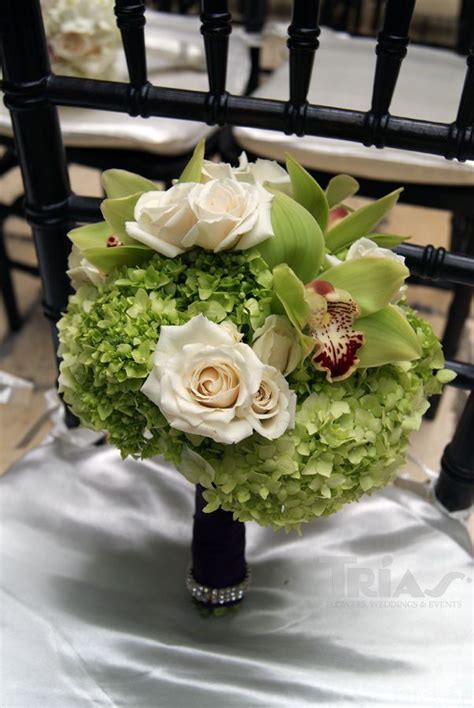 Emerald green wedding photo by eleven weddings from the junebug weddings inspiration gallery. Wedding Bouquets | Emerald green weddings, Green event ...