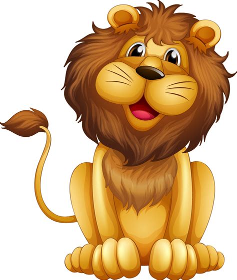 Lion Vector Dibujo Animado De Un Leon Transparent Png 910x986 Images