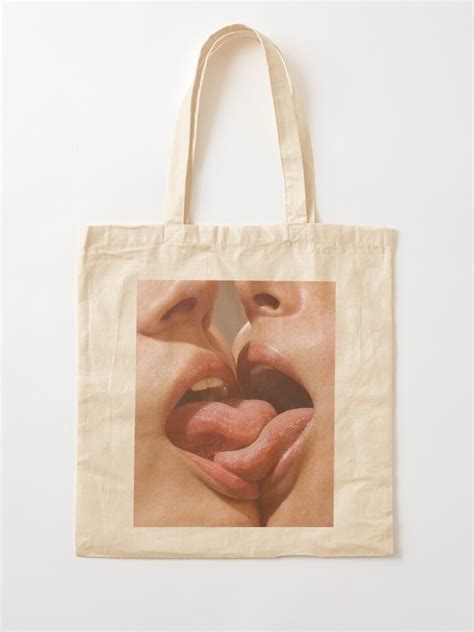 Lesbian Kiss Foreplay Tote Bag By Weirdandbizarre Redbubble