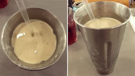 I also melted some peanut butter to drizzle over the top. Byron Reese's Peanut Butter Cup Milkshake
