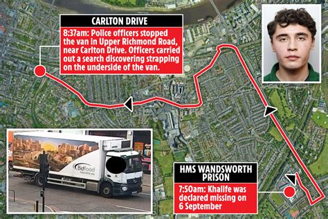 Daniel Khalife Cops Reveal Picture Of The Lorry He Clung Underneath In