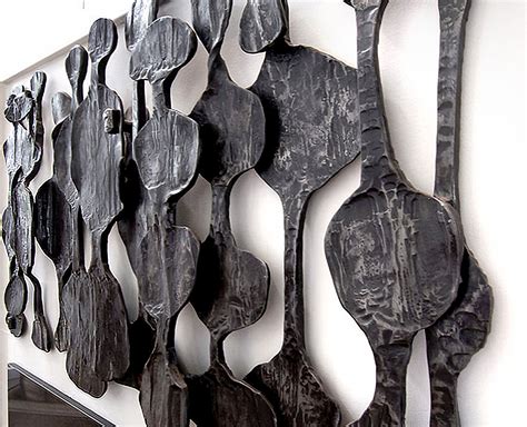 Detail Of African Art Inspired Wall Relief Sculpture — Architectural