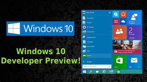 Windows 10 Developer Preview Installation And Overview YouTube