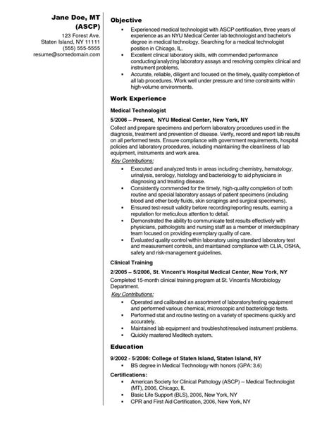 This resume combines typography, color and shapes to create a simple yet. Sample Resume Medical Technologist Philippines (2 ...
