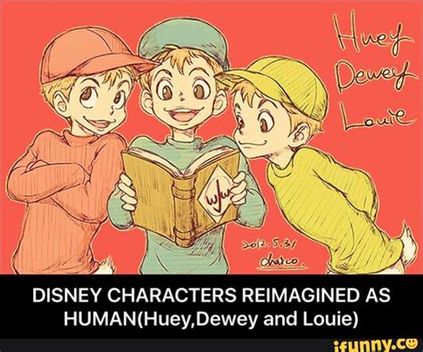 Disney Characters Reimagined As Humanhueydewey And Louie Disney