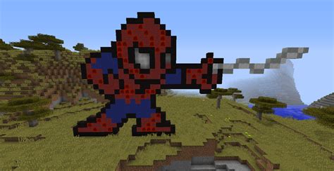 Spider Man Pixel Art Minecraft By Daxtothemax479 On Deviantart