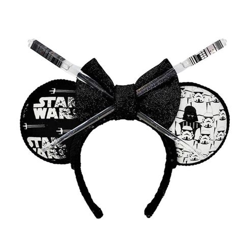 Light Up Star Wars Inspired Mouse Ears Darth Vader Space Etsy Diy