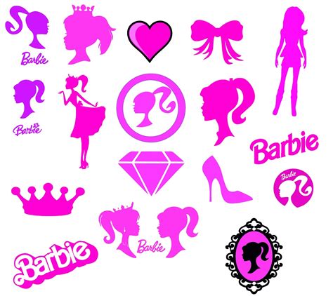Digitalfil Barbie Svgcut Filessilhouette Clipartvinyl Filesvector