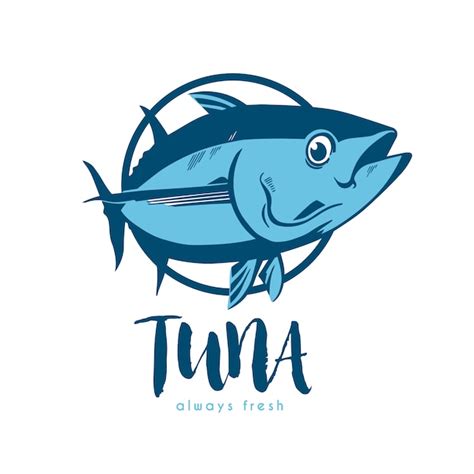 Free Vector Tuna Logo Template Design
