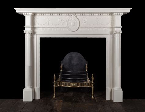 Painted Fireplace - W107 - 19th Century, Antique Fireplaces, Georgian 