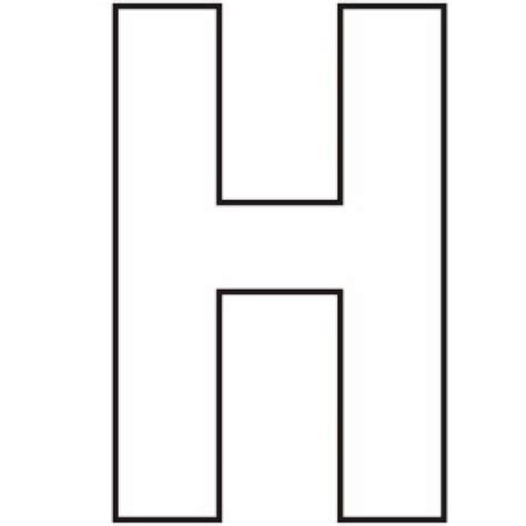 Large Printable Letter H Solid Black Template Free Printables English