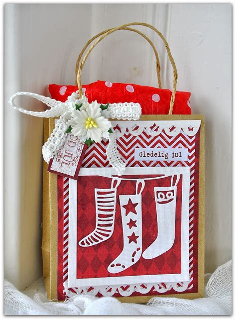 Crafting Ideas From Sizzix Uk Cute T Bags Using Christmas Trims 1