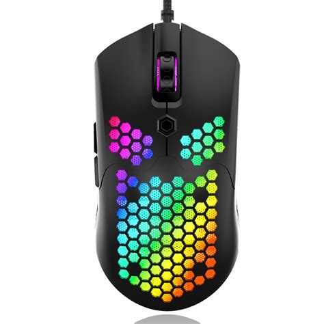 Ziyoulang M5 Wired Game Mouse Breathing Rgb Colorful Hollow Honeycomb