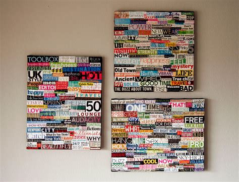 These Collages Are Made From Clippings From Magazines Its An Easy