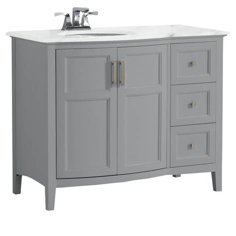 42″ bathroom vanity popular searches. Simpli Home Winston 42 in. Rounded Front Bath Vanity in ...