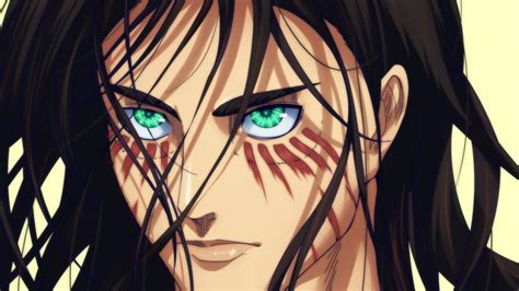 Check spelling or type a new query. Attack Of Titan Eren Yeager With Green Eyes And Black Hair ...