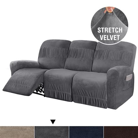 Buy Hversailtex 5 Pieces Velvet Recliner Sofa Slipcover Stretch