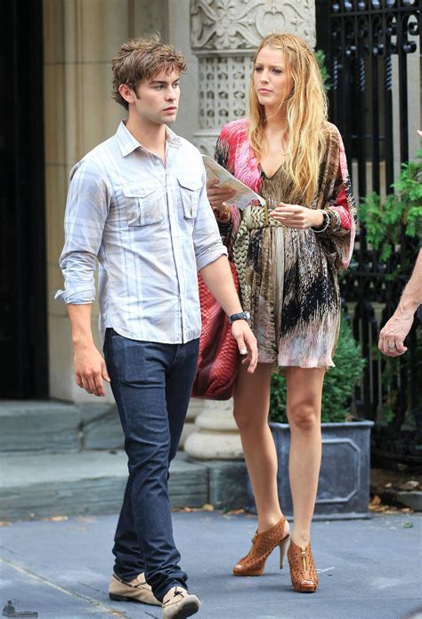 Blake Lively And Chace Crawford On Set July 14th More Gossip Girl