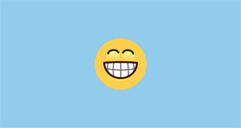 😁 Beaming Face With Smiling Eyes Emoji On Skype Emoticons 12