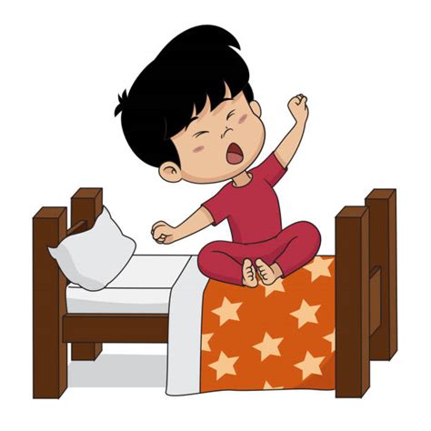 Best Wake Up Asian Kid Illustrations Royalty Free Vector Graphics
