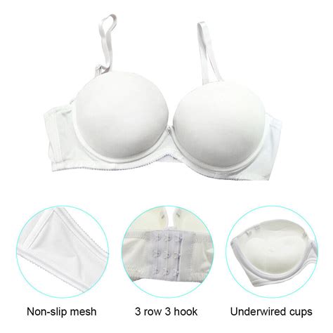 Bridal Super Boost Push Up Bra Multiway Strapless Thick Padded Lingerie