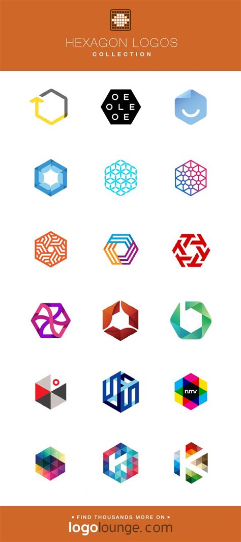 Logo Collections Hexagon Vector Logo Designs Linear Triangle