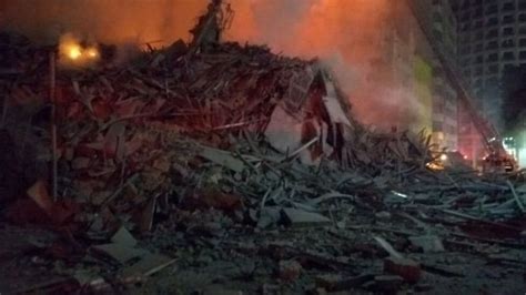 Brazil Fire São Paulo Building Collapses In Huge Blaze Bbc News