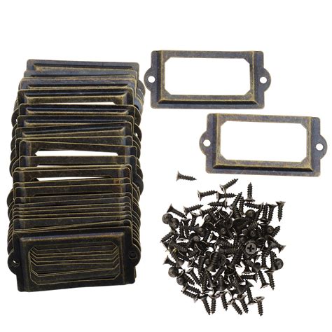 Check out our file cabinet holder selection for the very best in unique or custom, handmade pieces from our shops. 30pcs 2.8"x1.3" Metal Drawer File Cabinet Label Holder ...