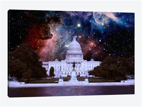 Want to visit the white house without having to actually be signed in? Washington, D.C. Carina Nebula Skyline Canvas ...