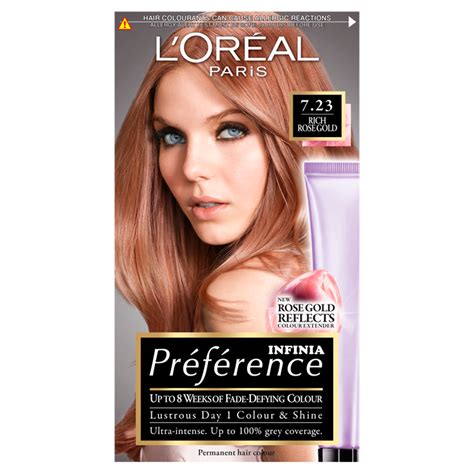 Find great deals on ebay for loreal hair color, light blonde. L'Oreal Paris Preference Infinia 7.23 Rich Rose Gold Hair ...