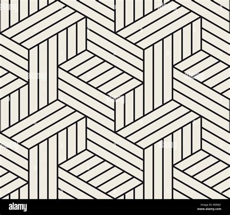 Vector Seamless Geometric Pattern Simple Abstract Lines Lattice