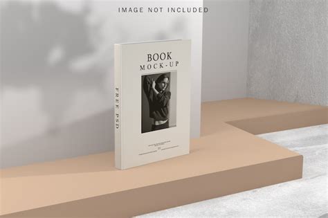 Premium Psd Book Cover Mockup With Shadow Overlay