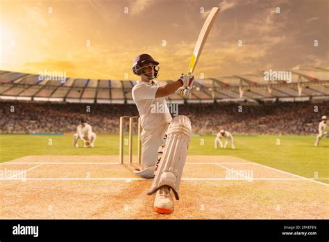 Cricket Ball Hitting Cricket Stumps Hi Res Stock Photography And Images