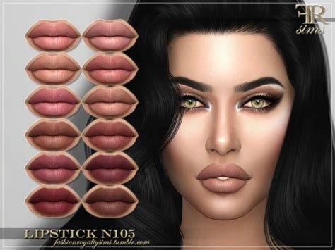 The Sims Resource Lipstick N105 By Fashionroyaltysims Sims 4 Downloads