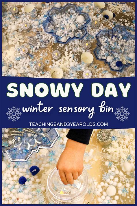 Snowy Day Winter Sensory Table