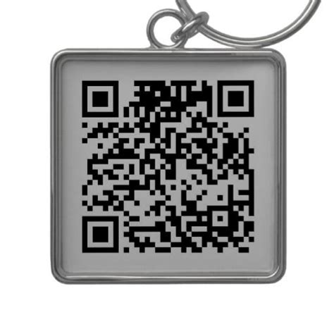 QR Code Keychain | Zazzle.com in 2021 | Coding, Qr code, Keychain